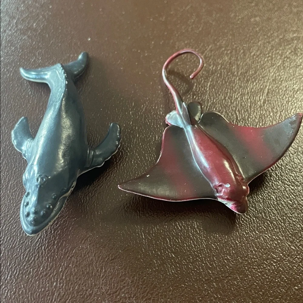 Set of 4 Marine Animal Figurines